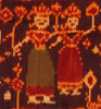 2037 Old Cambodian Silk Ikat Pidan Temple Hanging