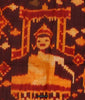 2037 Old Cambodian Silk Ikat Pidan Temple Hanging