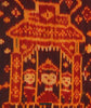 2037 Old Cambodian Silk Ikat Pidan Temple Hanging
