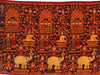 2037 Old Cambodian Silk Ikat Pidan Temple Hanging