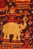 2037 Old Cambodian Silk Ikat Pidan Temple Hanging