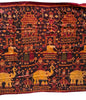 2037 Old Cambodian Silk Ikat Pidan Temple Hanging
