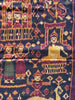 2037 Old Cambodian Silk Ikat Pidan Temple Hanging