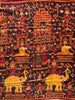 2037 Old Cambodian Silk Ikat Pidan Temple Hanging