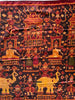 2037 Old Cambodian Silk Ikat Pidan Temple Hanging