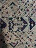 2039 Vintage Blue Silk Laotian WeavingTextile Art