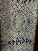 2039 Vintage Blue Silk Laotian WeavingTextile Art