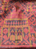 2042 Alte kambodschanische Seiden-Ikat-Pidan-Tempelbehang