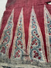 2060 Frammento di Toraja tessile Kalamkari di stoffa commerciale indiana antica