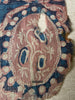 2062 Fragment Toraja textile du commerce indien antique - Fleurs indigo