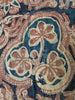 2062 Fragment Toraja textile du commerce indien antique - Fleurs indigo