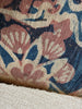 2062 Fragment Toraja textile du commerce indien antique - Fleurs indigo