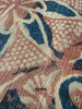 2062 Fragment Toraja textile du commerce indien antique - Fleurs indigo