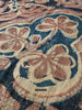2062 Fragment Toraja textile du commerce indien antique - Fleurs indigo