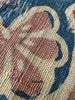 2062 Fragment Toraja textile du commerce indien antique - Fleurs indigo