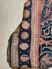 2063 Fragment Toraja textile du commerce indien antique - Fleurs indigo