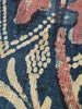 2063 Fragment Toraja textile du commerce indien antique - Fleurs indigo