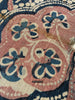 2063 Fragment Toraja textile du commerce indien antique - Fleurs indigo