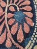 2063 Fragment Toraja textile du commerce indien antique - Fleurs indigo