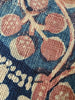 2063 Fragment Toraja textile du commerce indien antique - Fleurs indigo