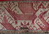 2068 Antikes Tampan Kalianda Tampan Schiffsstoff-Textilfragment