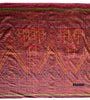 2070 Tissu de bateau antique en soie cambodgienne Ikat Pidan Ikat