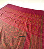 2071 Old Cambodian Khmer Ikat Silk Sampot w Green