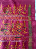 2071 Old Cambodian Khmer Ikat Silk Sampot w Green