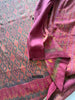 2071 Old Cambodian Khmer Ikat Silk Sampot w Green