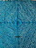 2090 Türkisblauer Seiden-Bandhani-Schal