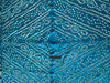 2090 Türkisblauer Seiden-Bandhani-Schal
