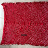 2091 Bandhani-Batikschal aus roter Seide