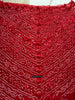 2091 Bandhani-Batikschal aus roter Seide
