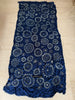 2092 Exquisiter gelber Bandhani-Batikschal aus Gaji-Seide