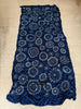 2092 Exquisiter gelber Bandhani-Batikschal aus Gaji-Seide