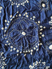 2092 Exquisiter gelber Bandhani-Batikschal aus Gaji-Seide