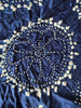 2092 Exquisiter gelber Bandhani-Batikschal aus Gaji-Seide