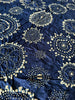2092 Exquisiter gelber Bandhani-Batikschal aus Gaji-Seide