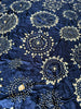 2092 Exquisiter gelber Bandhani-Batikschal aus Gaji-Seide