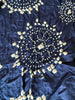 2092 Exquisiter gelber Bandhani-Batikschal aus Gaji-Seide