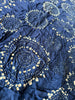 2092 Exquisiter gelber Bandhani-Batikschal aus Gaji-Seide