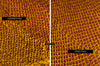 2092 Exquisiter gelber Bandhani-Batikschal aus Gaji-Seide