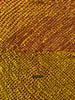 2092 Exquisiter gelber Bandhani-Batikschal aus Gaji-Seide