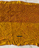 2092 Exquisiter gelber Bandhani-Batikschal aus Gaji-Seide