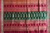 2108 Vintage Chanderi Sari Pallu Dekotextil – Orange