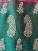 2108 Vintage Chanderi Sari Pallu Dekotextil – Orange