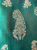 2108 Vintage Chanderi Sari Pallu Dekotextil – Orange