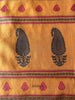 2109 Vintage Chanderi Sari Pallu Dekotextil – Blau