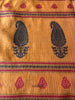 2109 Vintage Chanderi Sari Pallu Dekotextil – Blau