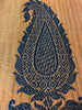 2109 Vintage Chanderi Sari Pallu Dekotextil – Blau
